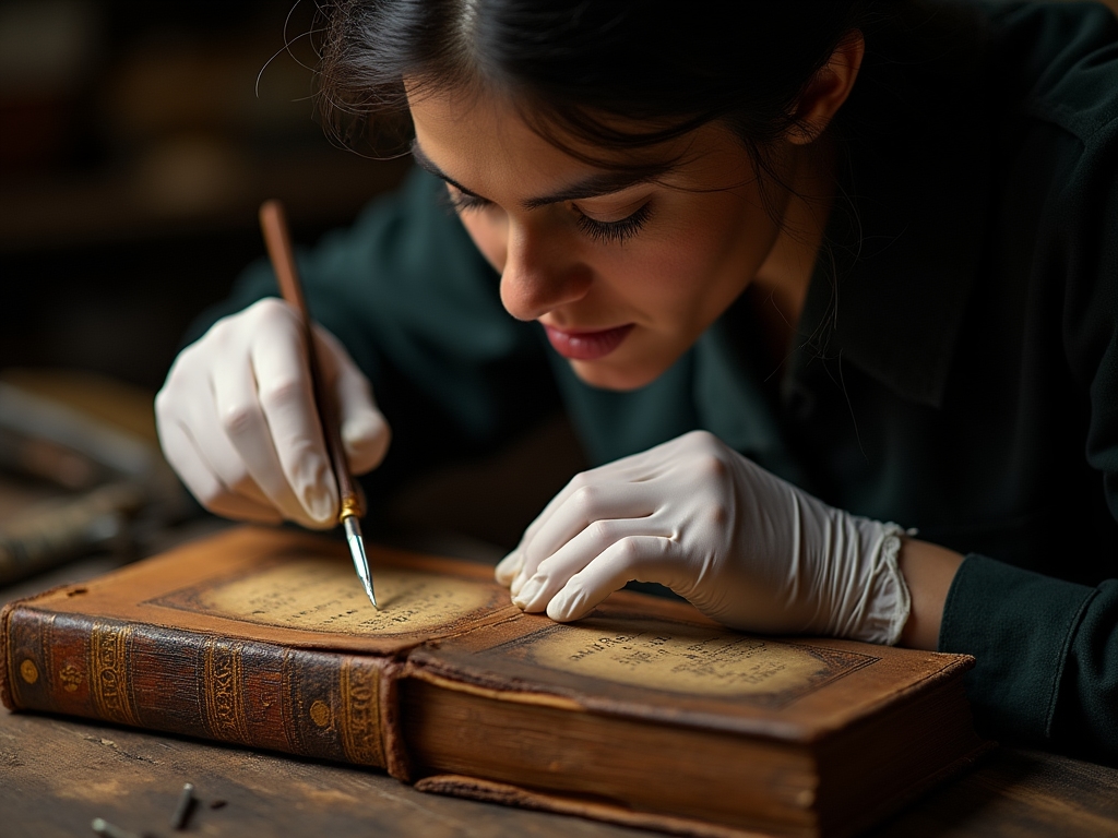 Restauration d'un livre ancien du 18ème siècle